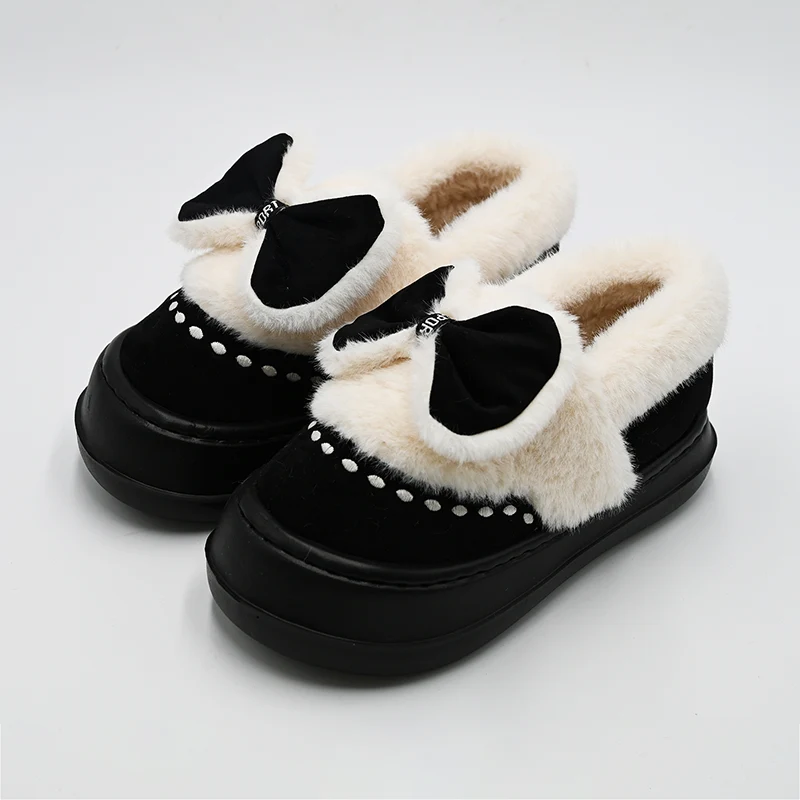 Bowknot Cotton Slippers