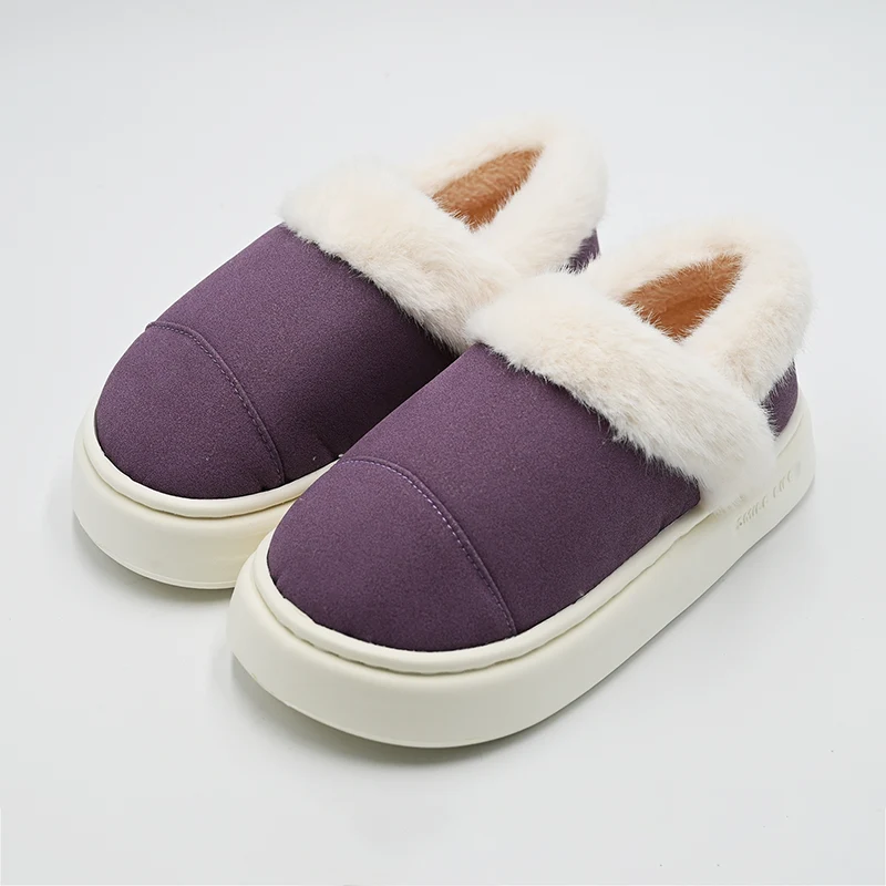Compression-stitched Cotton Slippers