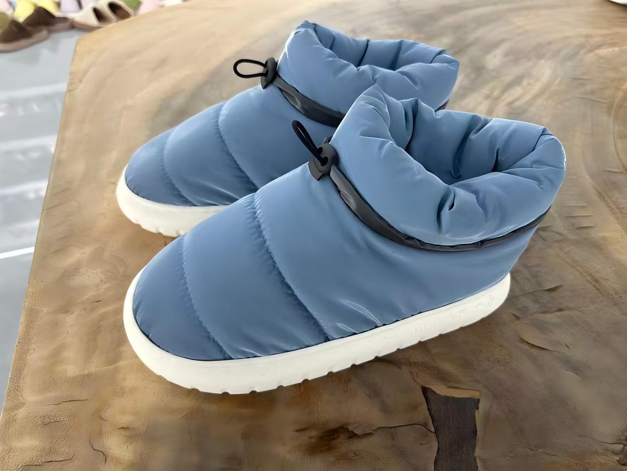 Down-Filled Waterproof Non-Slip Cotton Slippers