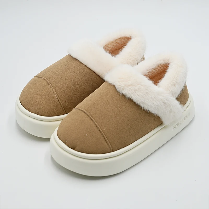 Compression-stitched Cotton Slippers
