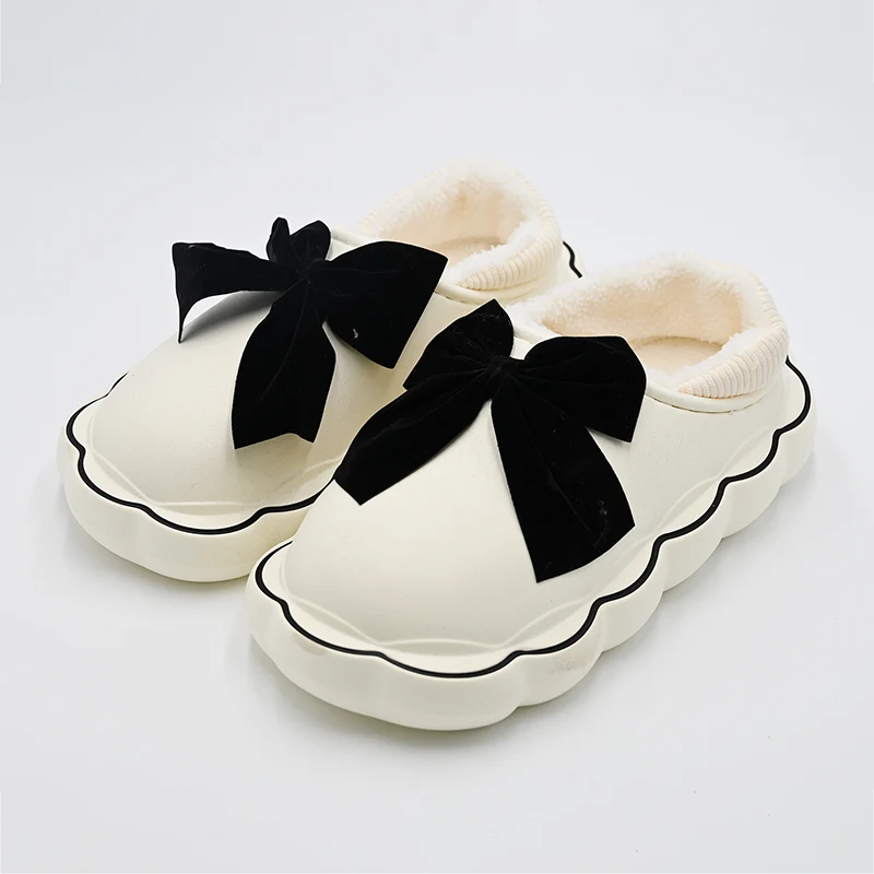 Bow Cotton Slippers